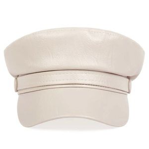 Pu Leather Newsboy Peak Cap/Hat